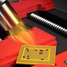 Double Bearings PCB Board Holder For Soldering Motherboard CPU Hard Drive Synthetic Stone Base Red Or Black
