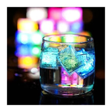 LED Ice Cubes (Pack Of 12) ColourChanging, BatteryOperated, FoodSafe, Reusable, For Drinks, Parties, Weddings & BBQs