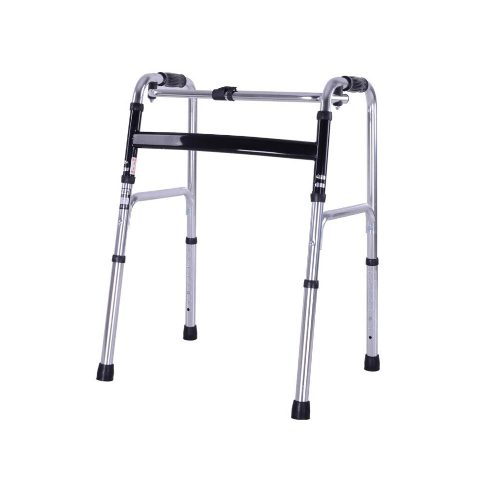 Walking Frame Folding Lightweight Aluminium Walker Height Adjustable Mobility Aid Leg Lifter Disability Aid