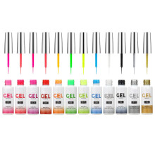 Gel Nail Polish Set 12 Colors Matte Finish,  Pigment, LongLasting for DIY Nail Art