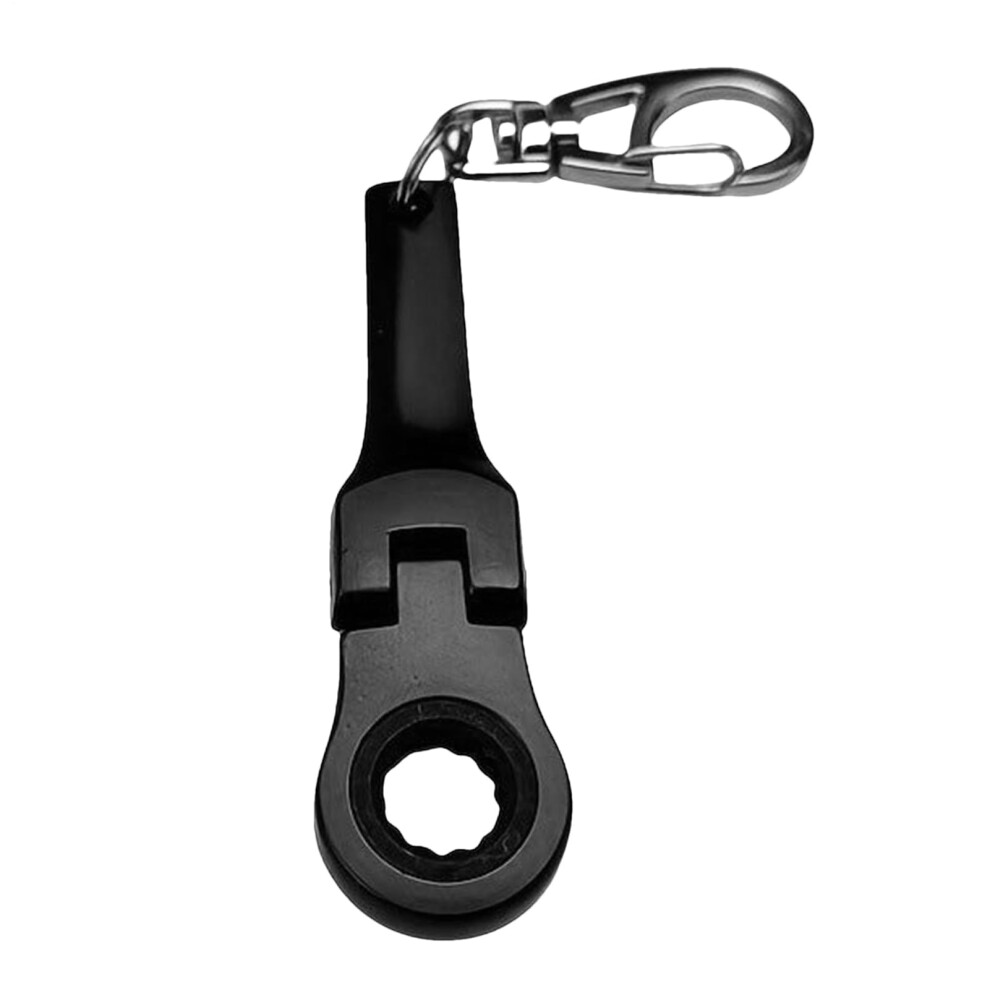 10Mm Ratchet Wrench Keychain Durable Steel Mini Socket Tool For Mechanics Black 9199774030908