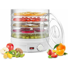 Food Dehydrator Electric 5 Trays Large Capacity Fruit Dryer with Adjustable Temperature Control