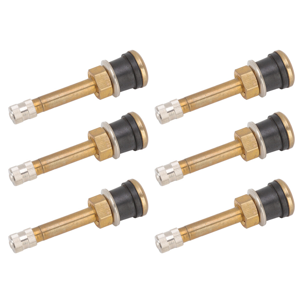 Heavy Duty Brass Valve Stems 10 Pcs For Tubeless Truck Tires Straight Clamp 4401375355782