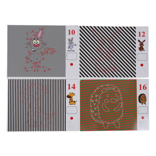 20pcs Kids Vision Training Charts for Amblyopia & Visual Aid, 28.5x21cm 2
