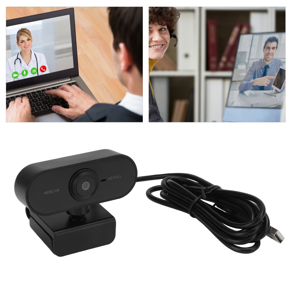Usb 2.0 1080P Hd Webcam With Microphone For Online Classes And Live Streaming 7901375357429