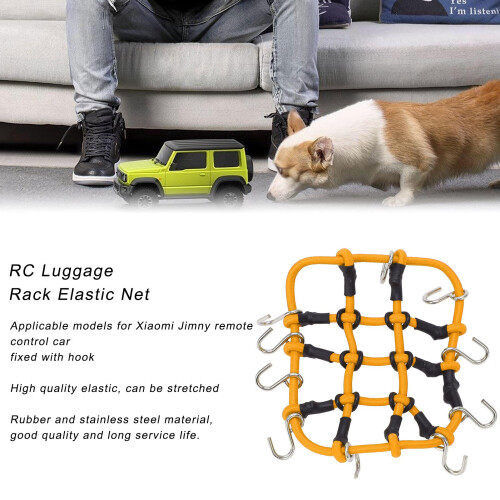 RC elastisches Gepäcknetz 65x84mm 15g gelb Jimny 1