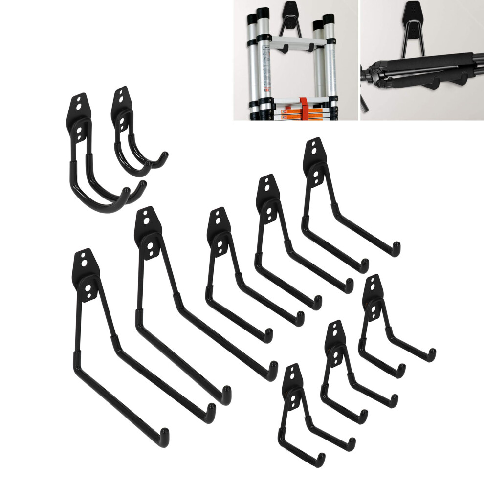 10Pcs Wall Mount Garage Hooks For Bike, Tools, Garden Â Heavy Duty 6921375357725