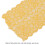 Nylon-Spitze 10 Yards 23 cm breit goldfarbenes Stretchgewebe 4