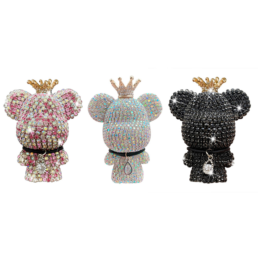 Bling Rhinestone Bear Car Air Freshener For Vent Decoration - Cute Clip 5001375362996