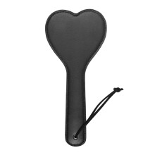Pink SM Sexual Heart Spanking Paddle 11.2 Inch Faux Leather BDSM Paddle for Adults Cosplay Sex Toys Black