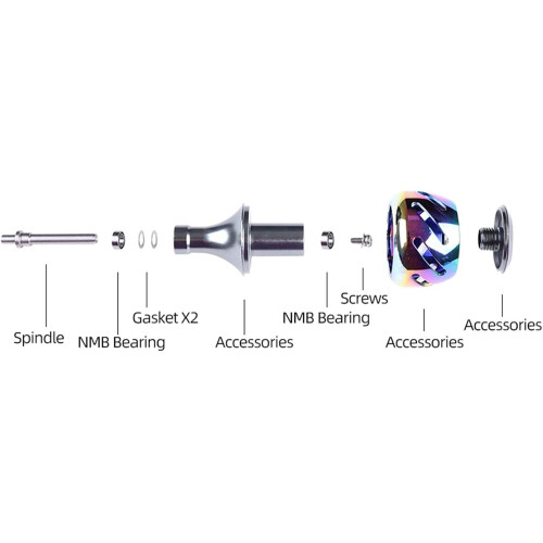 Knob For Reel Handle Direct S Silver Small Large 1