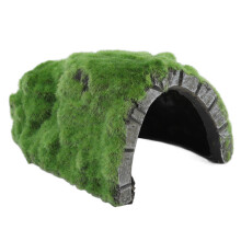 Casetta per pesci Betta in resina, rifugio per acquario, ornamento atossico per acquario, terrazza per crogiolarsi al sole, nascondiglio, ambiente