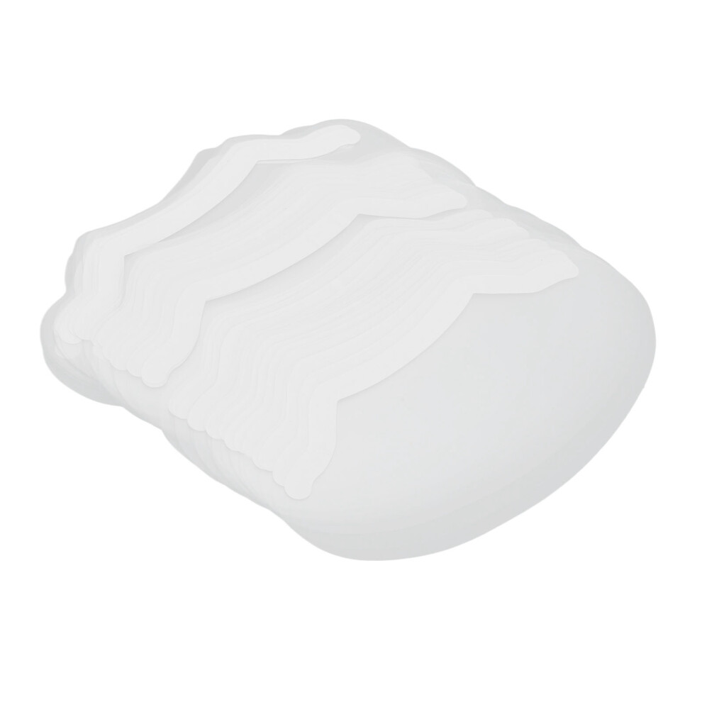 Unisex 50Pcs Transparent Face Line Films Disposable Curved Eyebrow Guards For Home & Salon