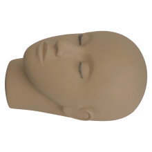 Silikon-Kopf für Wimperntraining, 3-lagige Wimpern, Mannequin, Schwarz-Kaffee