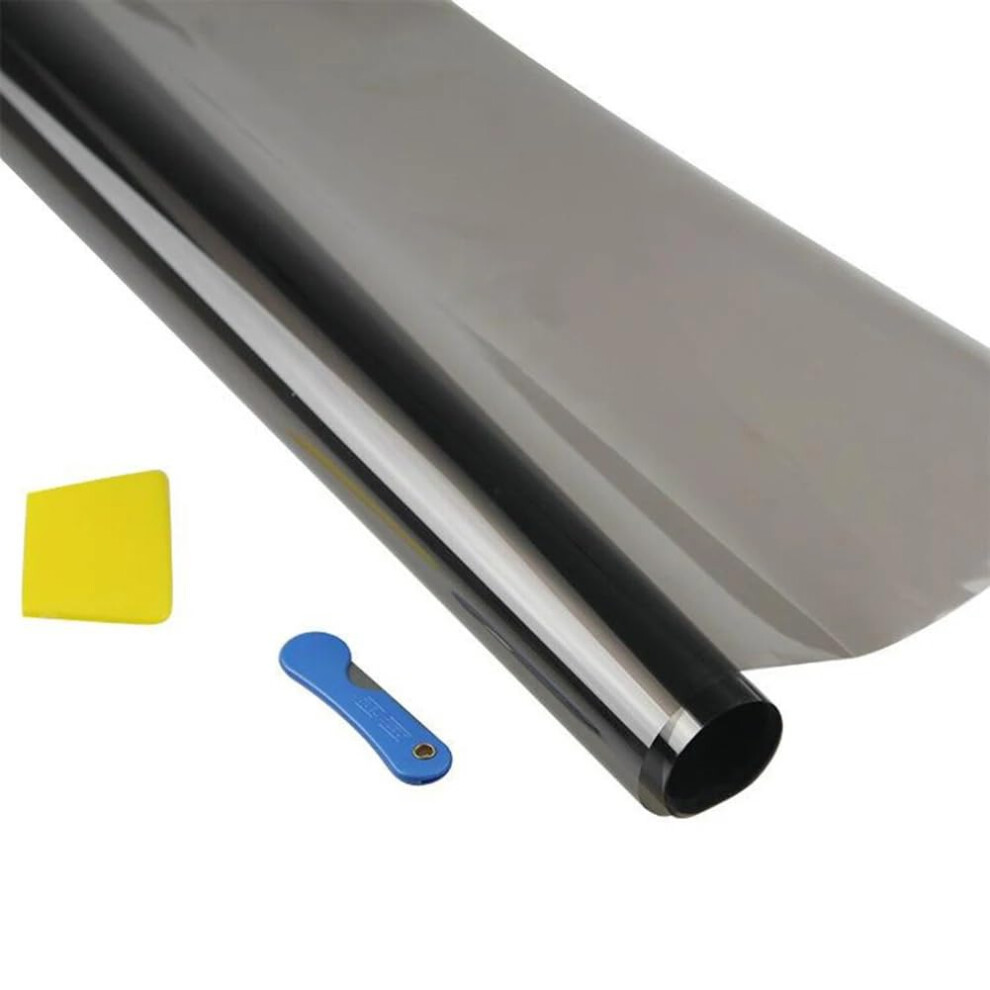 Car Window Tint 300Cm X 50Cm Roll 15% Vlt Sunshade Film For Auto Glass Uv Protection Black 9187378385425