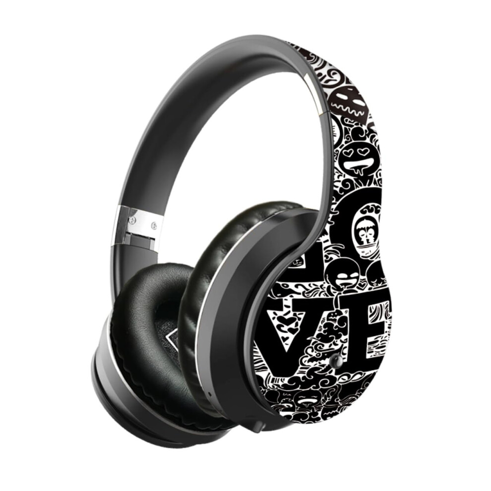 Wireless Gaming Headset Overear With 3.5Mm Aux In Compatible With Phone Laptop Pc For Gaming And Music Black/Silver 9382693316615