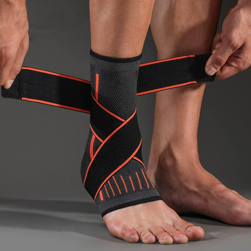 Ankle Support For Football And Basketball, Compression Nylon Strap Ankle Protector, Ankle Brace, Size DXL