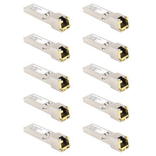 SFP Module RJ45 Gbic 10/100/1000 Connector SFP Copper RJ45 SFP Module Gigabit Ethernet Port 10Pcs
