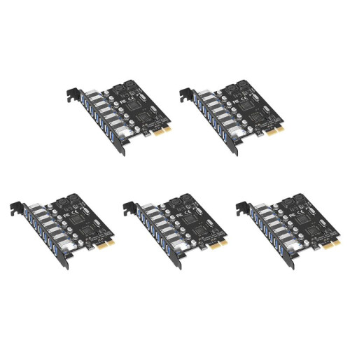 5X USB 3.0 PCI-E Expansion Card Adapter 7  Hub Adapter External Controller PCI-E Extender PCI Express Card