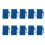 30Pcs RJ45 Connector  Jack Cat6 Extension Coupler Ethernet Network LAN Cat 6 Coupler Jacks Extend Adapter, 2