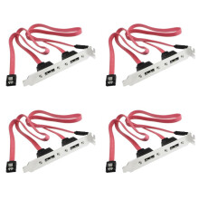4X Dual-Port- Serial ATA-Kabel auf ESATA Bracket Adapter Kabel