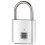 Fingerprint Lock Electronic Lock Electronic Fingerprint Lock Padlock Outdoor Waterproof and Rust-Proof Silver 1