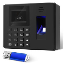 Reloj de Huellas Dactilares Escaneo de Dedos y PIN Punch en , Sin Deducción de Tarifa Mensual Editor de Hora de Almuerzo Sin Conector Punch para el