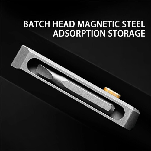 Titanium Alloy Screwdriver Magnetic Small Maintenance Combination Multifunctional Portable Outdoor EDC Tools 2