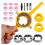 6Pcs PVC Thread Maker Tool, Pipe Threader Plumbing Tool, Pipe Threader Kit with 1/2 Inch 3/4 Inch 1 Inch Dies Maker Tool 6