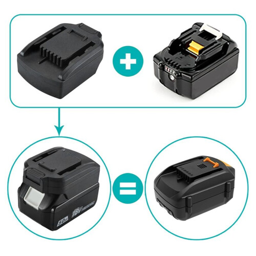 For  18V Series Battery Conversion for  20V 6PIN Lithium Battery Tool Converter Battery Adapter 2