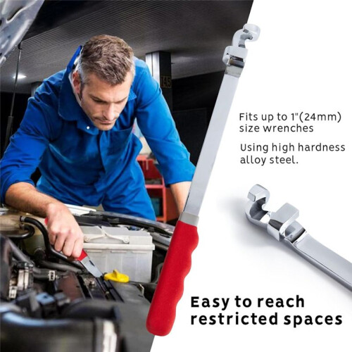 Wrench Extender Tool Bar,Torque Adaptor Wrench Extension,Extra-Long 15 Inch Wrench Extension for Maximum Leverage 2