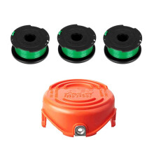 3 Peças Trimmer Spool + 1 Peças Cap SF-080-BKP/90583594 Substituição para GH3000 LST540 LST540B GH3000R Acessórios para Cortador de Grama