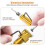 5pcs Countersink Drill Bit Set with 1/4in Release HexShank,Adjustable Woodworking Drill Bit Set for Carpentry Screw Hole 4