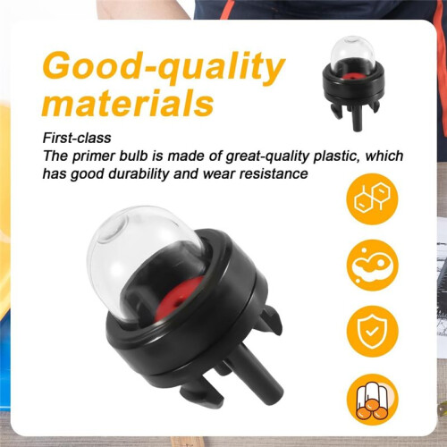 2pcs Snap in Primer Bulb Pump, Carburetor Primer Bulb Replacement Primer Bulbs Trimmer Blower 2