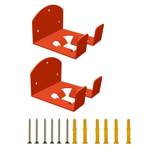 Percha para Cortacésped de Pared, Resistente, para Garaje, 2 Unidades