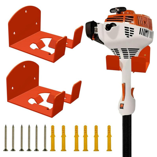 Percha para Cortacésped de Pared, Resistente, para Garaje, 2 Unidades 1
