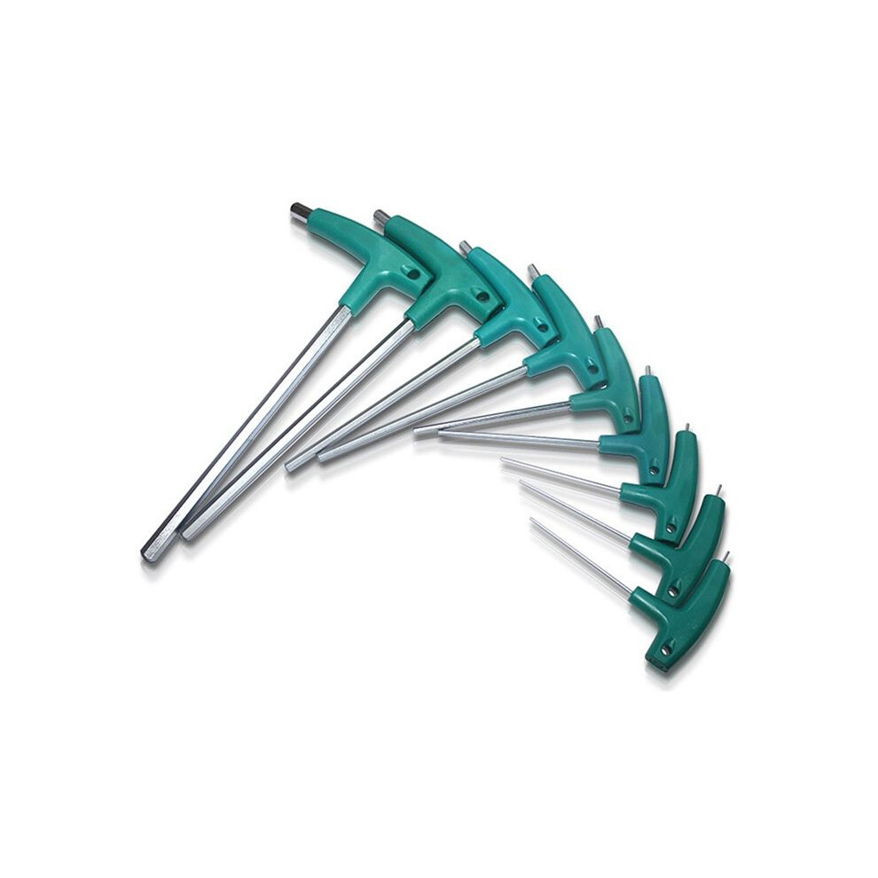 9Pcs Kit Hardware Hexagon Socket T Screw Nut Wrench T Handle With Storage Bag Forging Tool 6031479428013
