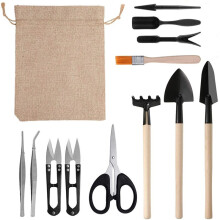 13pcs Garden Succulent Plants Tools Planter Kit for Indoor Miniature Bonsai Transplant Seedling Tools