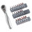Spiny Wheel Wrench 1/4 Positive and Reverse Fast Screwdriver, Inner Hexagonal Plums Blossom Multi -Function Set 1