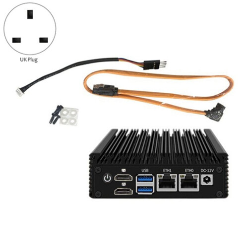 N3700  PC 6W Dual Gigabit  Host Quad Core Four Thread  X86 for Soft Router Computer DIY UK Plug 1