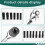 Extender Ratchet Torque Socket Hexagonal Extension Sleeve Auto Repair Hardware Toolbox Socket Wrench Set 6