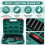 Extender Ratchet Torque Socket Hexagonal Extension Sleeve Auto Repair Hardware Toolbox Socket Wrench Set 2
