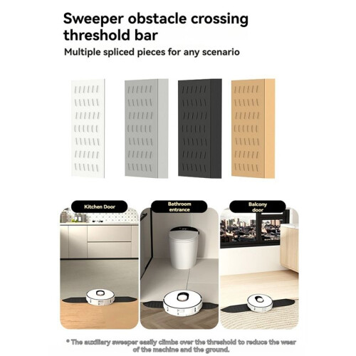 Floor Sweeper Threshold Bars for Threshold Length 68-77cm/Height 1.4-2.3cm Applied to Most Sweeping Robots B 2