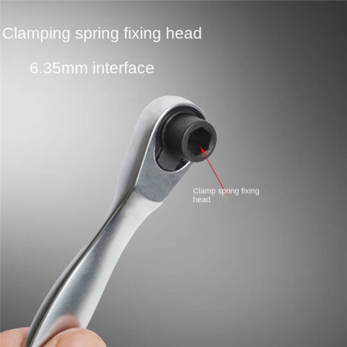 Spiny Wheel Wrench 1/4 Positive and Reverse Fast Screwdriver, Inner Hexagonal Plums Blossom Multi -Function Set 1