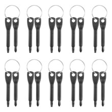 10 Set Portable Screwdriver Tool Outdoor EDC Multi-Function Tool Flat- Screwdriver Phillips Screwdriver Key Ring