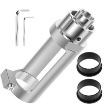 Square Hole Drill Bit Adapter with Drill Bits, Mortising Attachment, Aluminum Hole Drill Mounting Bracket, Drill Fixing