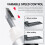 MS-148 Reciprocating Sander Two Speeds Adjustable Versatile High Efficient Battery-Powered Sanding Machine for Precise 7