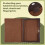 Folding Folio Case Tab Cover Stand For  Surface 3 10.8inch Tablet PC Brown 4