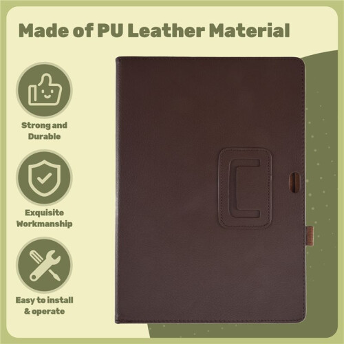 Folding Folio Case Tab Cover Stand For  Surface 3 10.8inch Tablet PC Brown 2