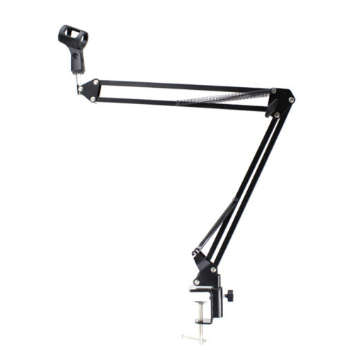 Support de Microphone D'Enregistrement Extensible Support de Support de Bras de Ciseaux de FlèChe de Suspension avec Pince de Montage de Table de